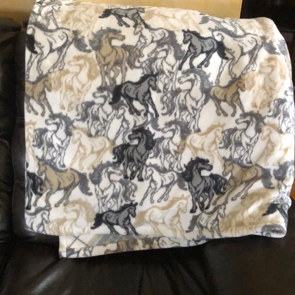 Horse lovers fleece throw - Picture 2 of 4
